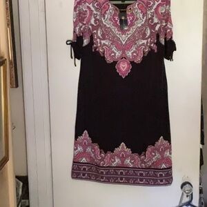 JM COLLECTION Medium Bead Accented Dress.